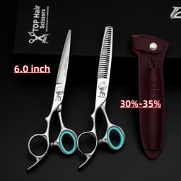 Professional Left Hand Scissors,6-6.5-6.8 inch Hair Cutting Scissors,Japanese 440C Steel,High Quality Barbershop Accessories