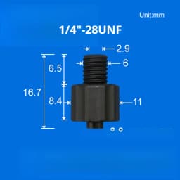 5PCS/lot Plastic Polypropylene Luer Lock Adapter Luer Lock to Thread 1/4-28UNF,10-32UNF,M6,M5,G1/8