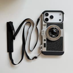 Camera Pattern Crossbody Lanyard Rope Phone Case For iPhone 18 17 16 15 14 13 12 11 Pro Max Soft Shockproof Silicone Cover Girls