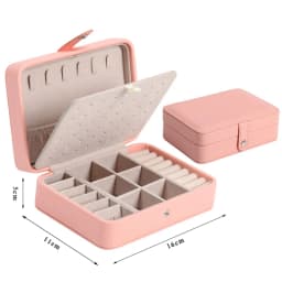 Newly Unique Blue Romantic Box PU Storage Bracelet Jewelry Box Wholesale Creative Portable Travel Storage Box Earrings Ring