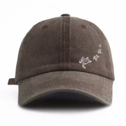 1pc Turtle Print Washed Baseball Cap for Adults,Minimalist Retro Style Casual Soft Adjustable Dad Hat,Perfect As Gift