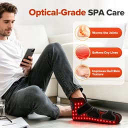 Red Light Ankle & Elbow Support Brace Pad, Wireless Portable Infrared Light 153 LEDs 660nm Thermal Device for Elbow Foot Care