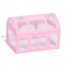 2Pcs Transparent Storage Vintage Organizer Box Treasure Chest Pirate Treasure Box Crystal Gem Jewelry Box Plastic Earrings Chest