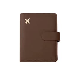 Leather Passport Holder Covers Case Waterproof Travel Credit Card Wallet Cute Passport Book for Women/Men Buckle Passport Cover