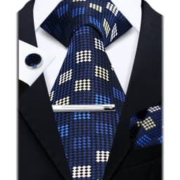 Fashion Ties for Men Gift Weave Necktie Set Handchief Cufflinks Tie Clip Luxury Brand Designer Business Wedding Suit Accessories
