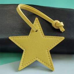 Spot hot-selling pu leather five-pointed star bag pendant simple star bag pendant keychain pendant car pendant