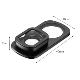 STARTRC Wide Angle Lens Filter for Insta360 Luna Selfie Lens Magnetic Adapter with Mini Head Effect & HD Optical Glass Accessory