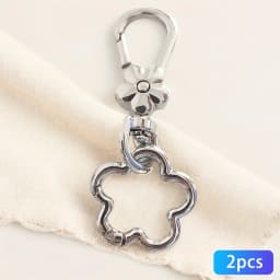 2 Pcs Flower Keychain for Women with Lobster Clasp Flower Keychains Cute Bag Pendant Decoration