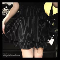 Japanese Mines Style Bow Double Layer Puffy Short Skirts High Waist A-line Sweet Cute Versatile Lolita Mini Skirt Women Summer
