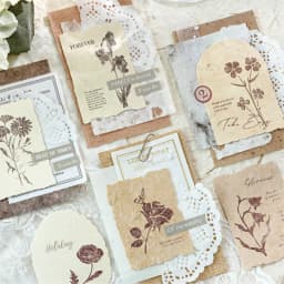 Journal GO 30pcs/box Vanilla Paper Stickers Creative Scrapbooking Collage Junk Journal diy Texture Material for Craft Making