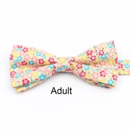 Cotton Floral Parent-Child Bowtie Set Bow Tie Necktie For Men Wedding Party Business Suits Gravata Pink Yellow Butterfly Cravats