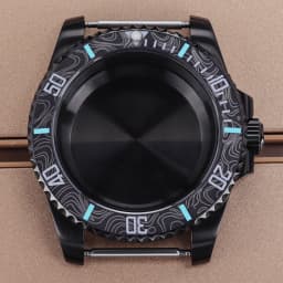 PVD Black NH35 40mm Men's Watch Case Sapphire For SUB Seiko NH35 NH36 NH38 NH34 Miyota 8215 ETA 2824 Movement Yacht-Master 20ATM