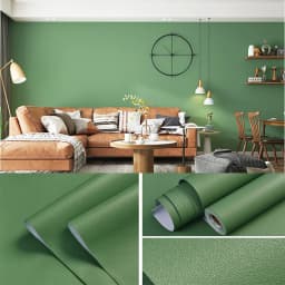 Solid Color Stickers Self-adhesive Waterproof PVC Bedroom Dormitory Wardrobe Wall Renovation Wallpaper DIY Home Decor