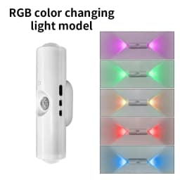 Motion Sensor Night Light 7-Color LED Toilet Night Light Bedroom Living Room Corridor Double-Headed Wireless Wall Lamp Magnetic