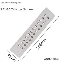 1PC Tungsten Carbide Wire Drawplate for Jewelry Making Round Rectangle Hexagon Oval Square Shape , Jewelry Tool