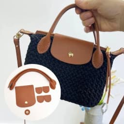 1Set DIY Handbag Bag Set 8pcs Bag Handle With Holes Bag Flap Cover Handmade Crochet Bags Accessories Women Backpack Parts Hot