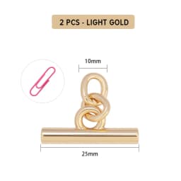 CRAZYSMITH 2 Pcs Metal Bag Chain Transformation Accessories Buckle Handbag Wallet Crossbody Chains Modification DIY Bag Strap