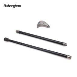 Sliver Eagle Head with Blue Eyes Walking Cane Fashion Decorative Walking Stick Gentleman Elegant Cosplay Cane Knob Crosier 93cm