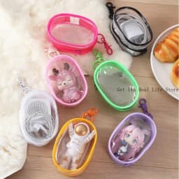 Italife Multiple Colors Mini Clear Ita Bag for 10cm Doll Women Small Itabag Accessories Girl colorful Keychain Bag display H348