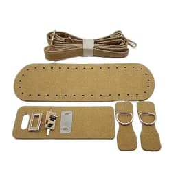 1/3pcs PU Leather Shoulder Bag Bottom Strap Handbag Shoulder Strap Woven Bag Set For DIY Handmade Bag Backpack Accessories