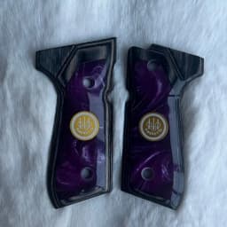 2026 New Model 92FS Pistol Grip - Black Wood with Golden Embossing