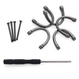 20Pcs Detachable D-Buckle Metal Opening D Ring Buckle Carabiner Clasp For Leather Craft Belt Strap Handle Shoulder Bag