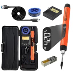 USB Wireless Digital Electric Soldering Iron Kit Cordless Adjustable Temperature 300-450℃ Smart Welding Solder Tool
