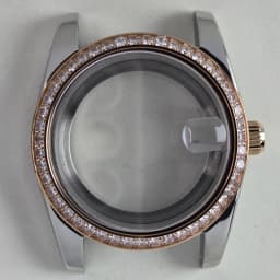 36mm/39mm Rose Gold Case Diamonds Bezel Sapphire Mod Parts NH34 NH35 NH36 NH38 NH39 NH70 NH72 ETA2824 PT5000 Movement