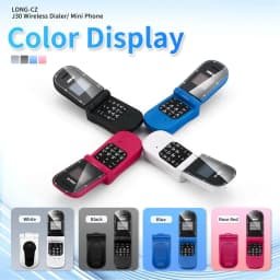 UNIWA J30 2G Mini Flip Phone with Push Button Wireless Bluetooth Dialer Multi-function FM Magic Voice Handsfree Earphone