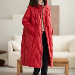 Schinteon Women 90% White Duck Down Long Jacket with Hood Casual Loose Over Size Winter Warm Outwear High Quality 2026 New