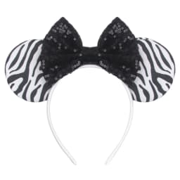 Cute Women Mouse Ears Leopard Print Headbands for Girls Baby Women Sequins 5"Bows Hair Accessories Adults Hairbands Kids Gift