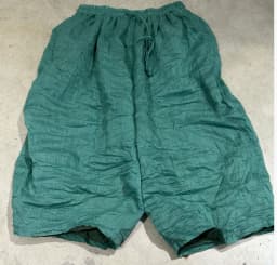 Women Wide Leg New 2025 Spring Summer Double Layer Ramie Pants Elastic Waist Ladies Retro Free Trousers High Quality Original