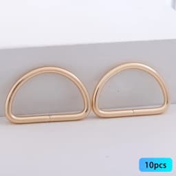 10pcs Metal D Ring for Purse Making, Dee Rings Metal Buckle for Bags Webbing Leather Straps Wallets Crafts Pet Collar Backpack