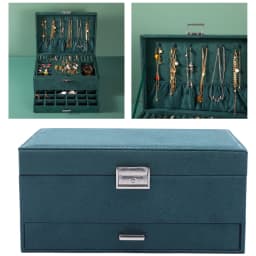 Hot sales 3 Layers Jewelry Box Organizer Large Capacity Ring Earring Necklace Storage New