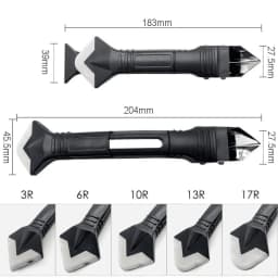 14PCS Caulk Nozzle Applicator Silicone Scraper Sealant Caulking Smooth Remover Tools Kit Floor Caulk Finisher Grout Accessoriess
