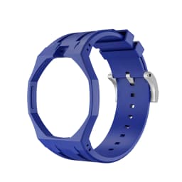 2in1 Bioceramic Case&Silicone Strap For Swatch x AP Royal pop Pocket watch bands Modification kit integrated Silicone Wirstband