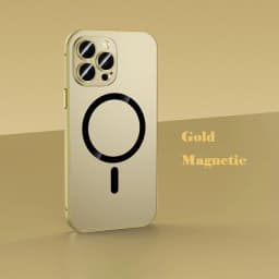 Luxurious Aluminium Magnetic Phone Case For iPhone 13 14 15 16 17 18 Pro Max Plus 17 Air Lens Glass Protective Metal Phone Cover