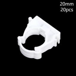 Hot!20 Pcs Plastic PPR Clamp Holder For Water Pipe Tube Fittings With Cover Diameter 16mm 20mm 25mm 32mm