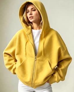 2026 Women Solid Full Zip Up Hoodie Casual Loose Pocket Hooded Jacket Soft Long Sleeve Sweatshirt Autumn Winter Couple Outerwear
