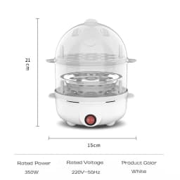 Automatic Electric Egg Streamer Multifunctional Electric Egg Boiler Double Layers Egg Cooker Mini Kitchen Breakfast Machine