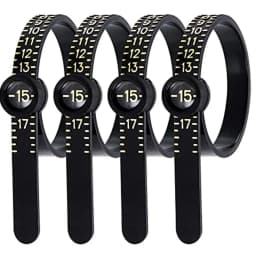 10pcs Professional Ring Size Measurement Tool Magnifying Glass Ring Measuring Tape Ring Sizers Fashion Jewelry Measuring Tools