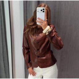 Crocodile Embossed Trench Coat Lapel Collar Button‑Front 2026 Autumn Women Vintage Outerwear Trendy Lady Casual Overcoat