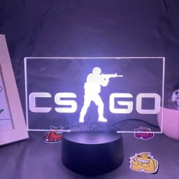 CS GO Game Counter Strike 3D Night Lights Picture Lava Lamp Led USB Battery RGB Neon Gift Bedroom Table Desk Decoration For Home