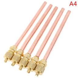 5pcs/lot 1/4" SAE 1/4" OD 4" Stem Strong Core AC Air Conditioner Refrigeration Access Valve Service/Access Valve