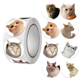 500 Pcs/roll Cat Dog Teacher Reward Sticker Fun MotivationSticker for School Teacher Student Stationery Stickers Kids