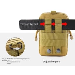 Outdoor Men Waist Pack Bag Pouch Waterproof Tactical Military Sport Hunting Belt Nylon Mobile Phone Bags Travel Tools