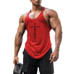 Gym Bodybuilding Stringer Y-back Tank Tops Summer Cotton Breathable Sleeveless T-shirts Mens Fitness Workout Muscle Clothing