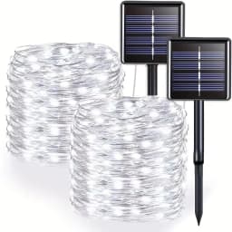 Solar LED String Lights Waterproof 8modes Christmas Garland Decor for Garden Patio Balcony Fence Festival Fairy Lights