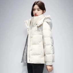 2026 Winter New Women's Korean Jacket Version Down Cotton-Padded Jacket Short Coat Short Female Padded Hooded Overwear