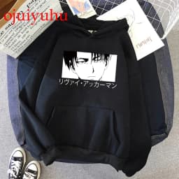 90s japanese Anime Attack on Titan Shingeki No Kyojin Graphic Hoodies Men Unisex Oversized Funny Cartoon Sweatshirt Hoody Male